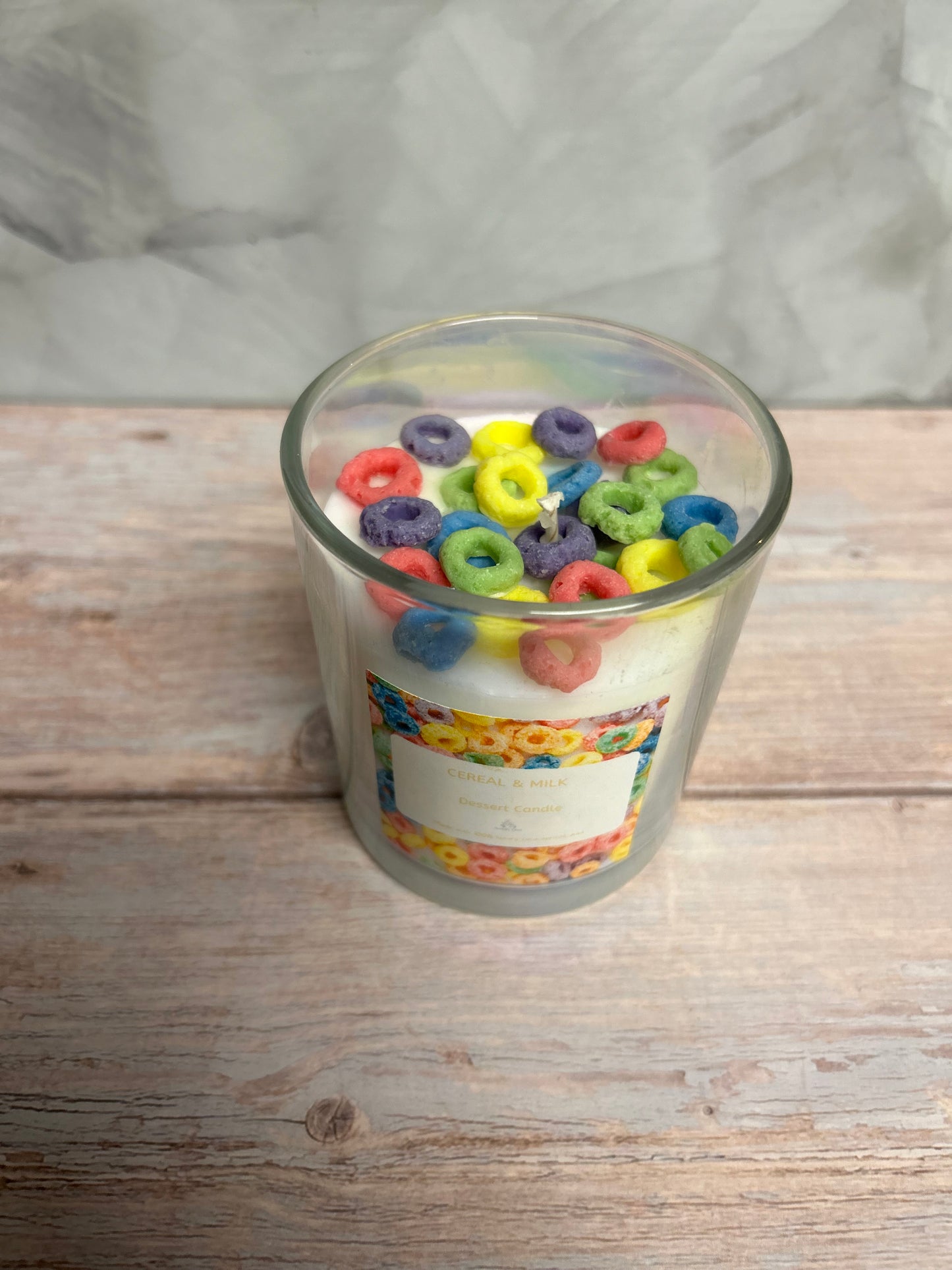 Cereal & Milk dessert candle