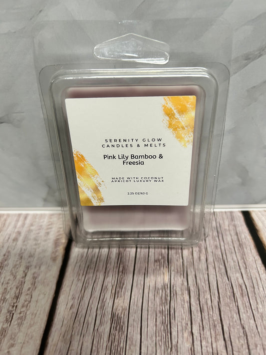 Pink Lily Bamboo & Freesia wax melt